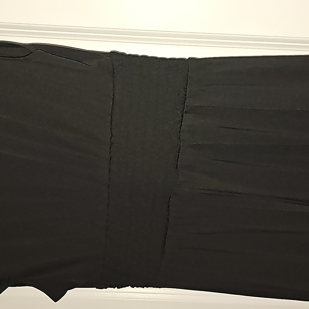 ANRABESS DeepV Neck Short Sleeve NWT Pleated High Waist Slit Maxi Dress Party S - Picture 14 of 16